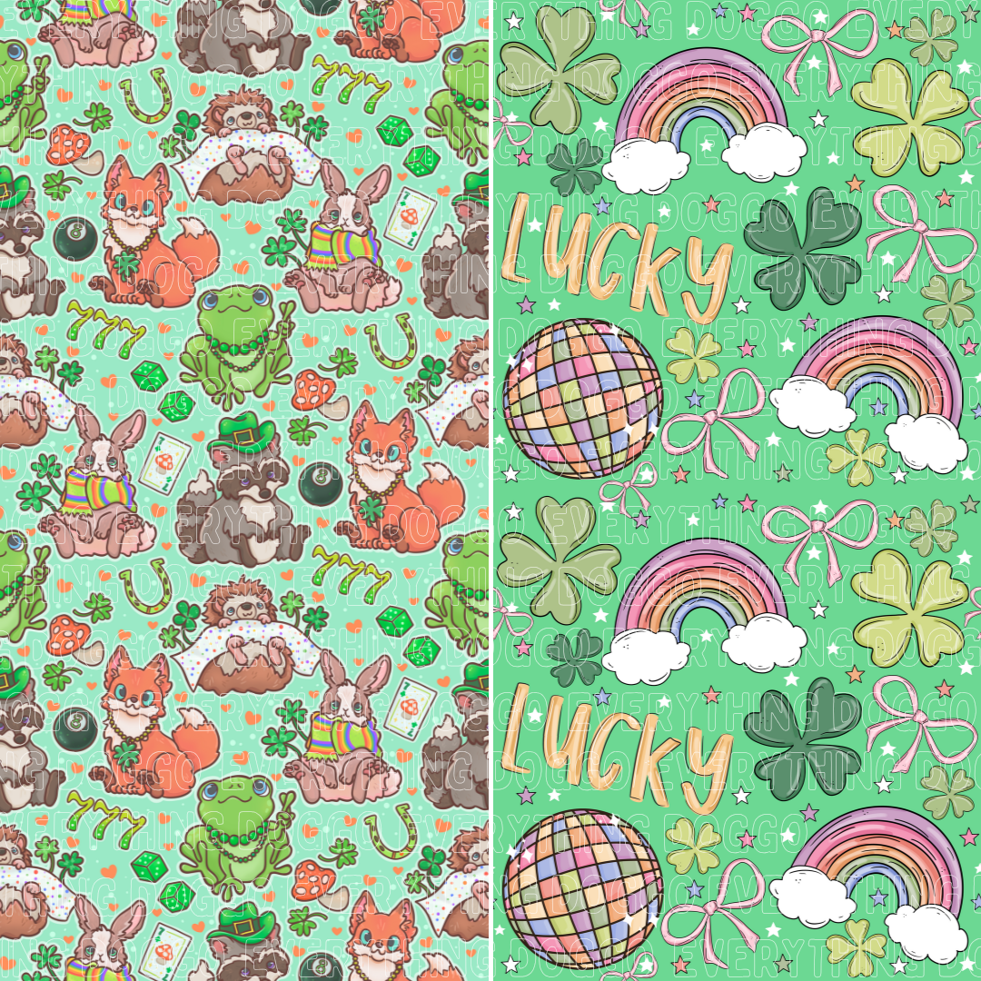 Lucky Forest Critters - Bandana (Reversible)