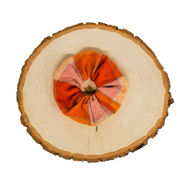 Pumpkin Spice - Flannel Scrunchie
