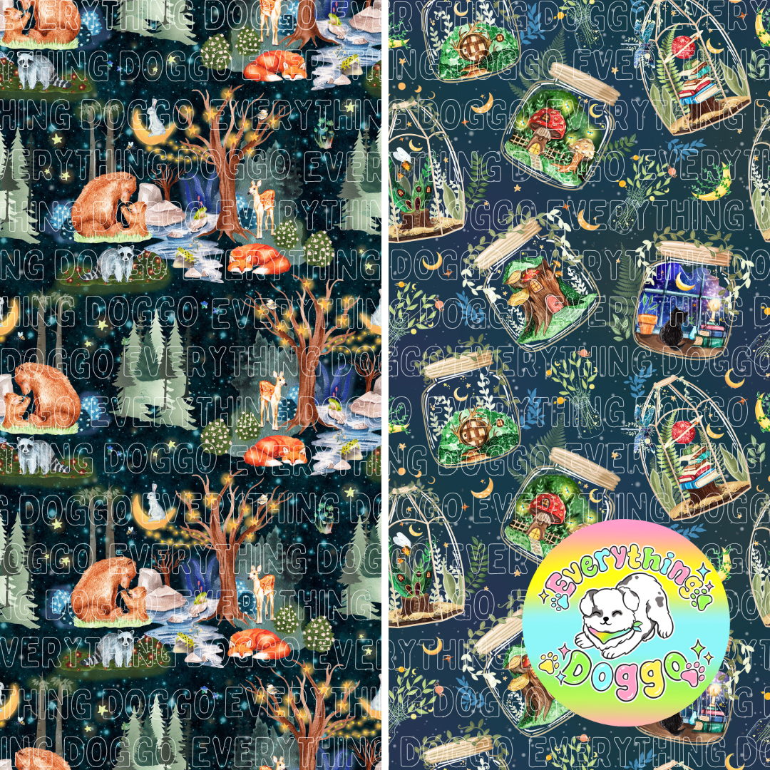 Enchanted Woodland - Active Snap On Bandana (Reversible)