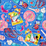 Nostalgic Snacks (Dark Blue) - Bandana