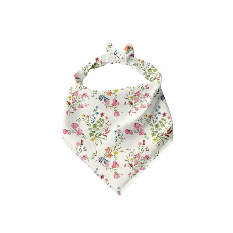 Regency Era Watercolor Florals - Bandana (Reversible)