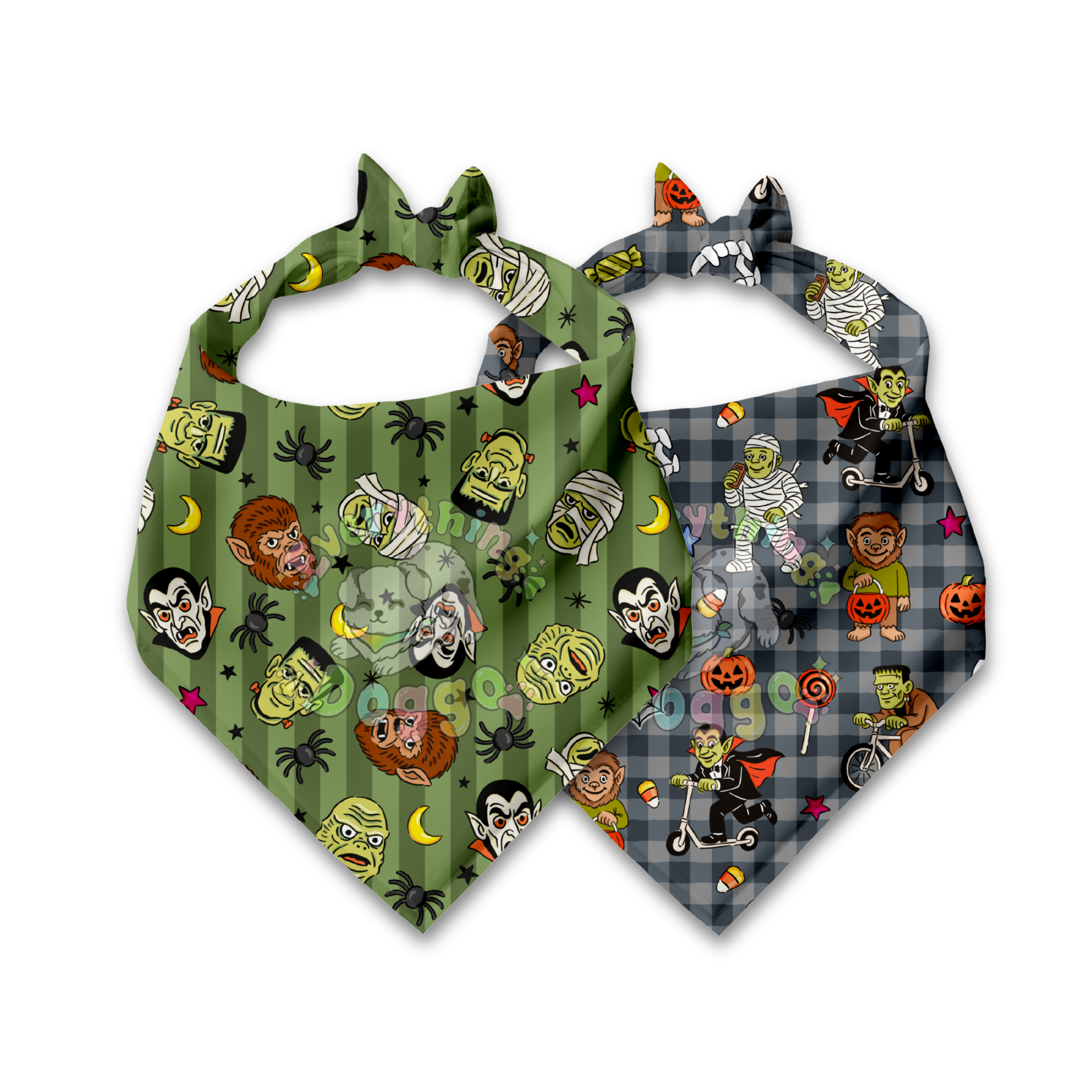 Vintage Monster Mash - Bandana (Reversible)