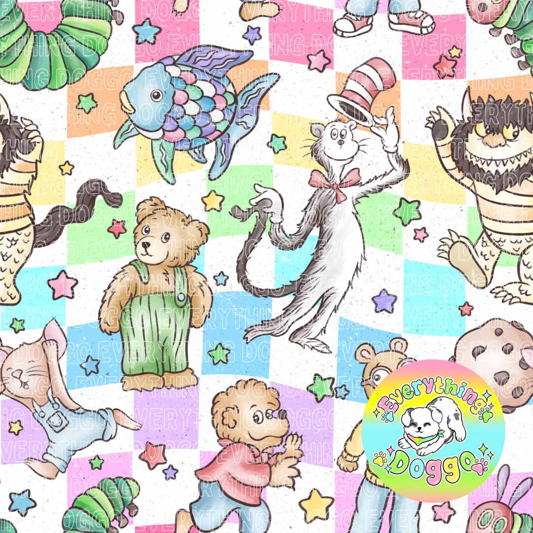 Book Friends (Rainbow) - Bandana (Reversible)