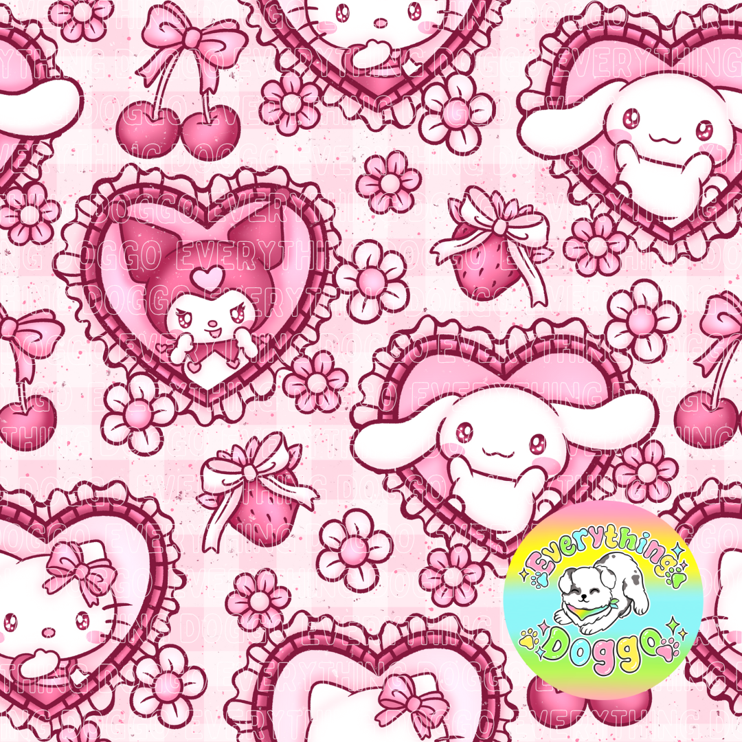 Vintage Kitty Coquette - Bandana (Reversible)