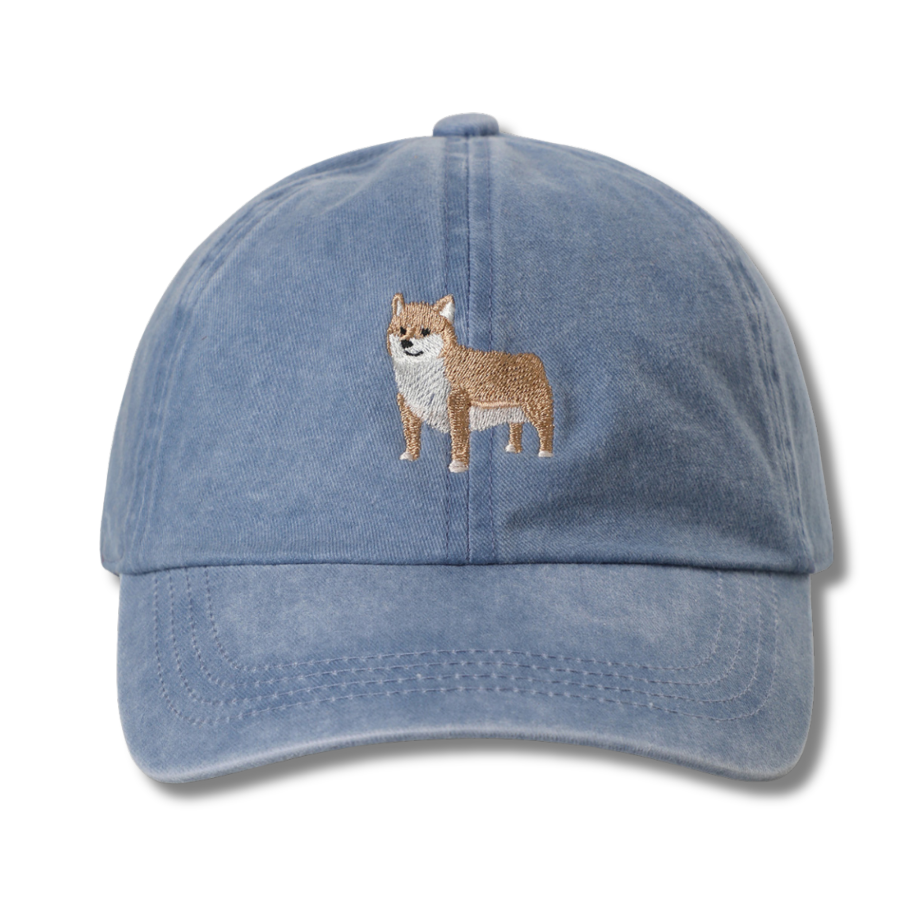 Shiba Embroidered Cotton Baseball Cap