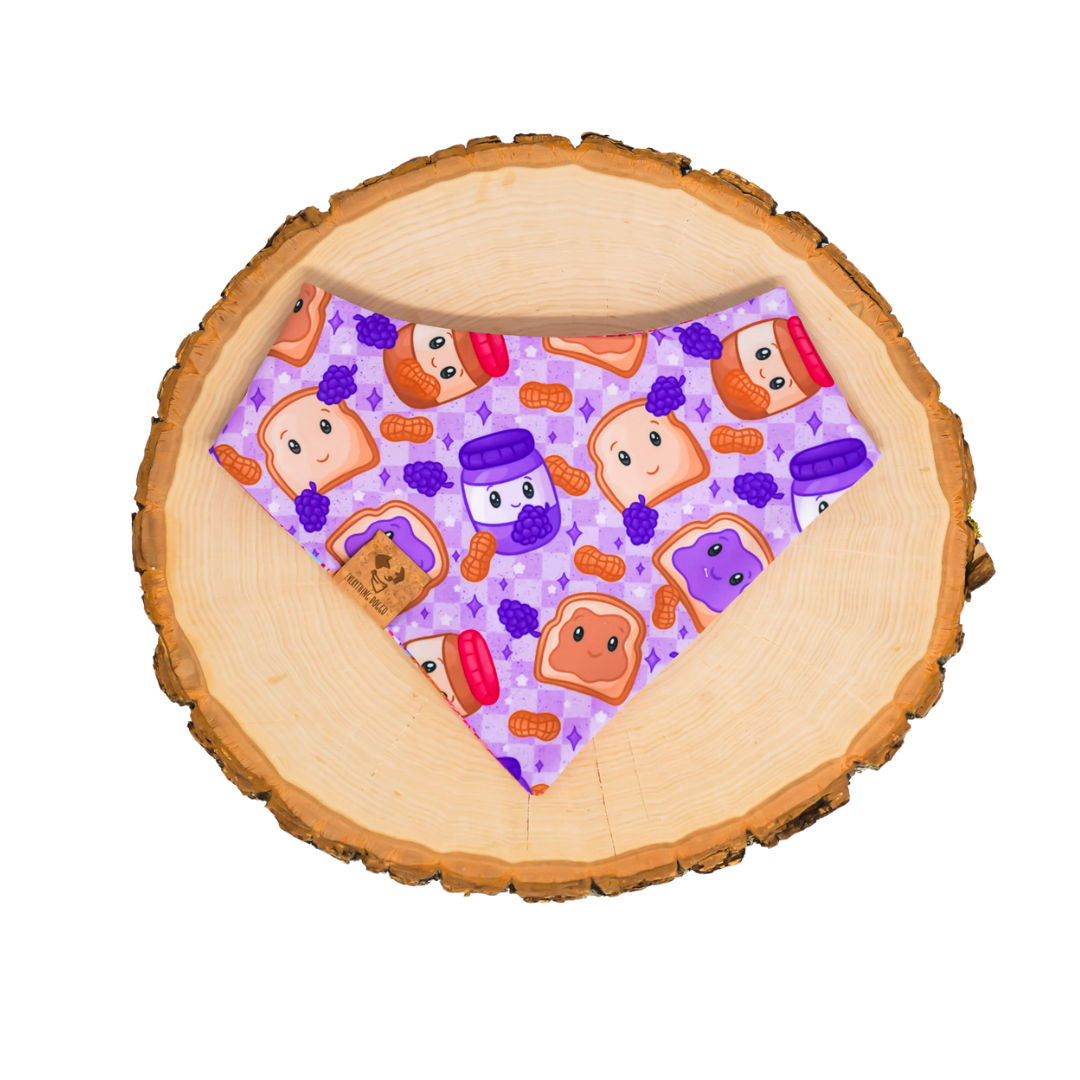 Peanut Butter Jelly Bundle – Bandana & Interactive Snuffle Toy
