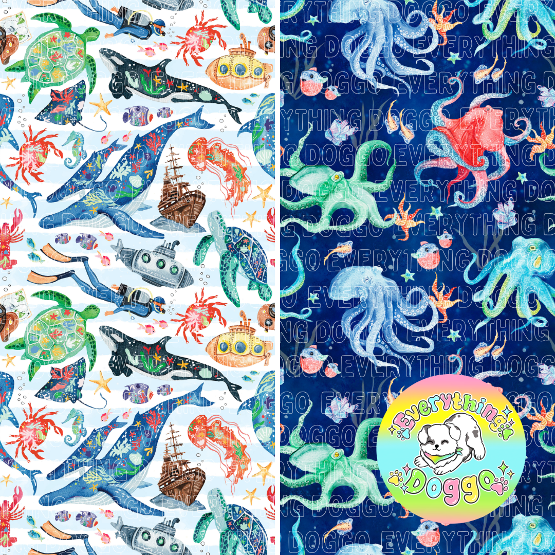 Deep Sea Dreams - Active Snap On Bandana (Reversible)