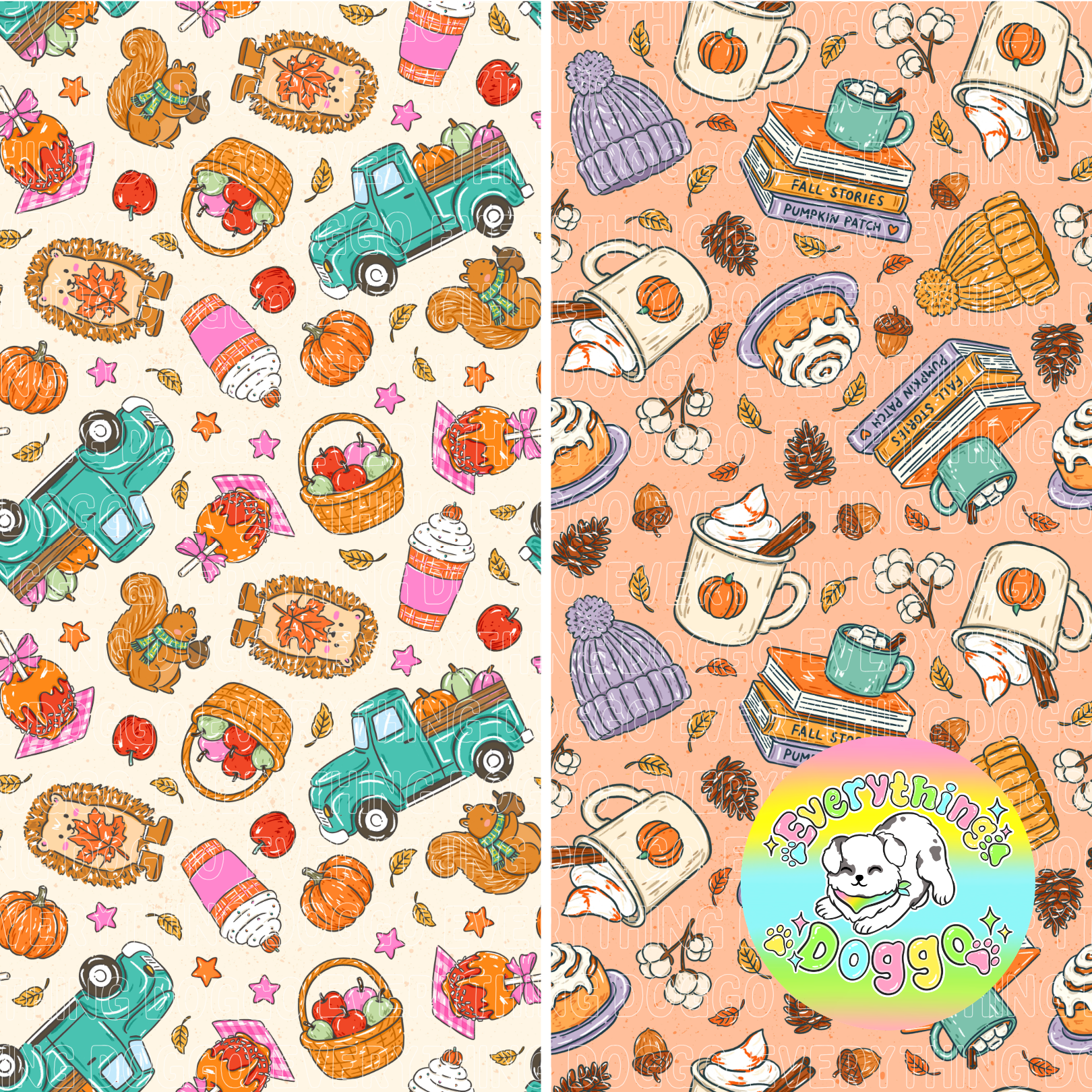 Autumn Whimsy - Bandana (Reversible)