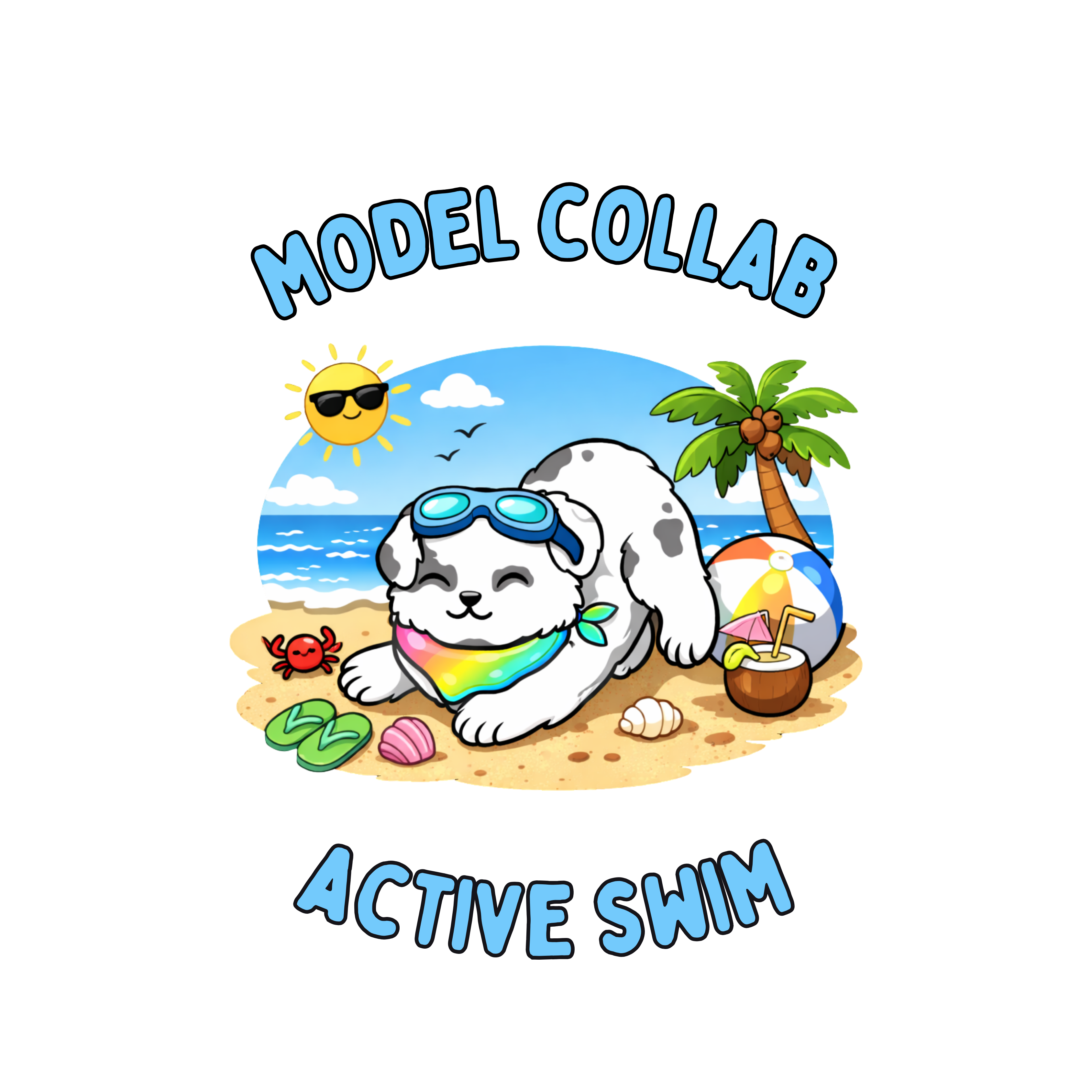 Model Collab - Active Swim Snap On Bandana