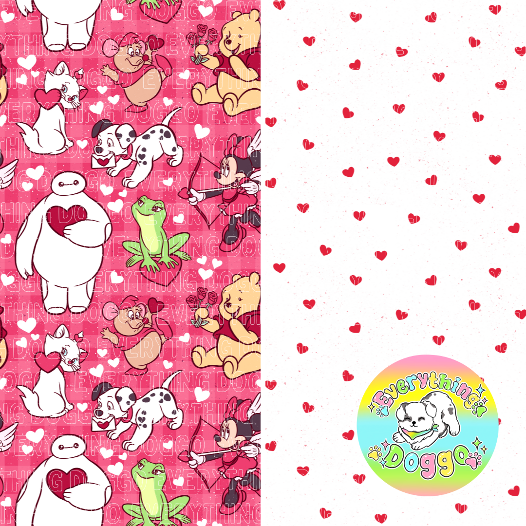 Once Upon a Valentine - Bandana (Reversible)