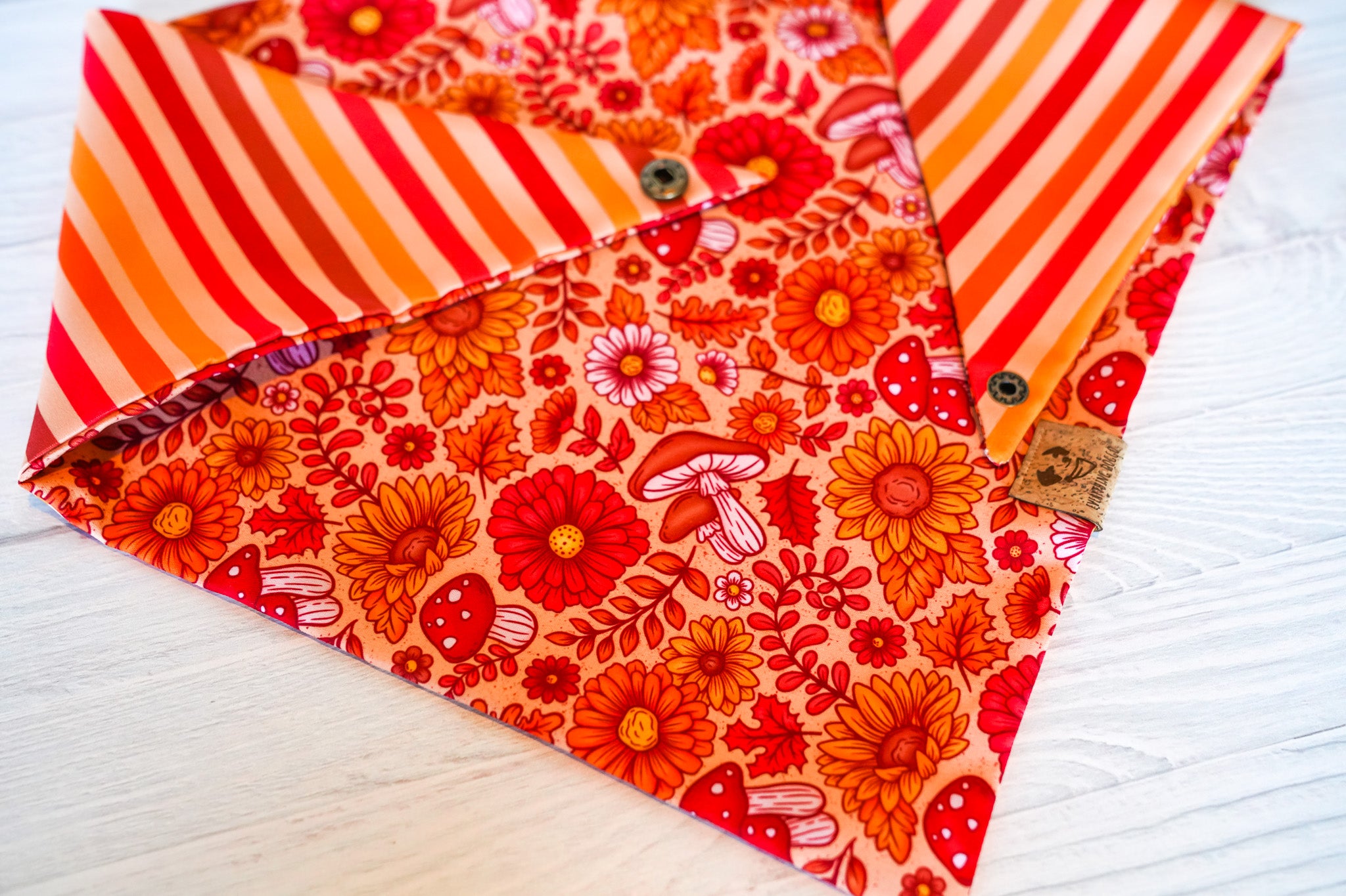 Fall Floral -  Bandana (Reversible)