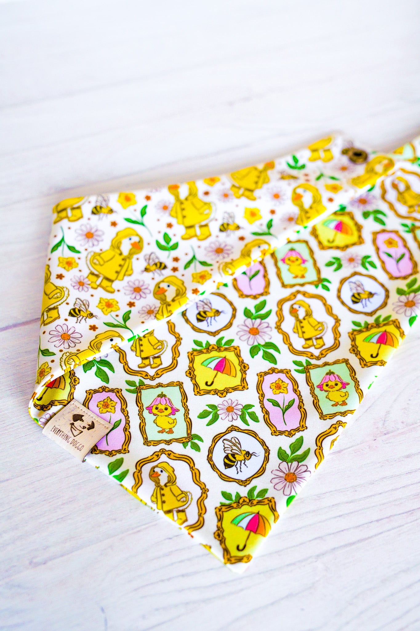 Rainy Day Duck - Active Snap On Bandana (Reversible)