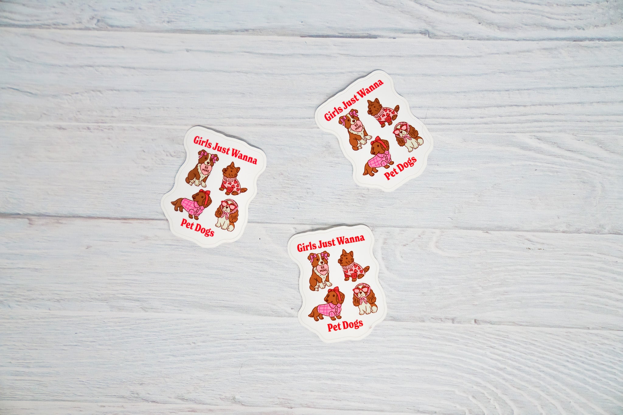 Girls Just Wanna Pet Dogs - Sticker