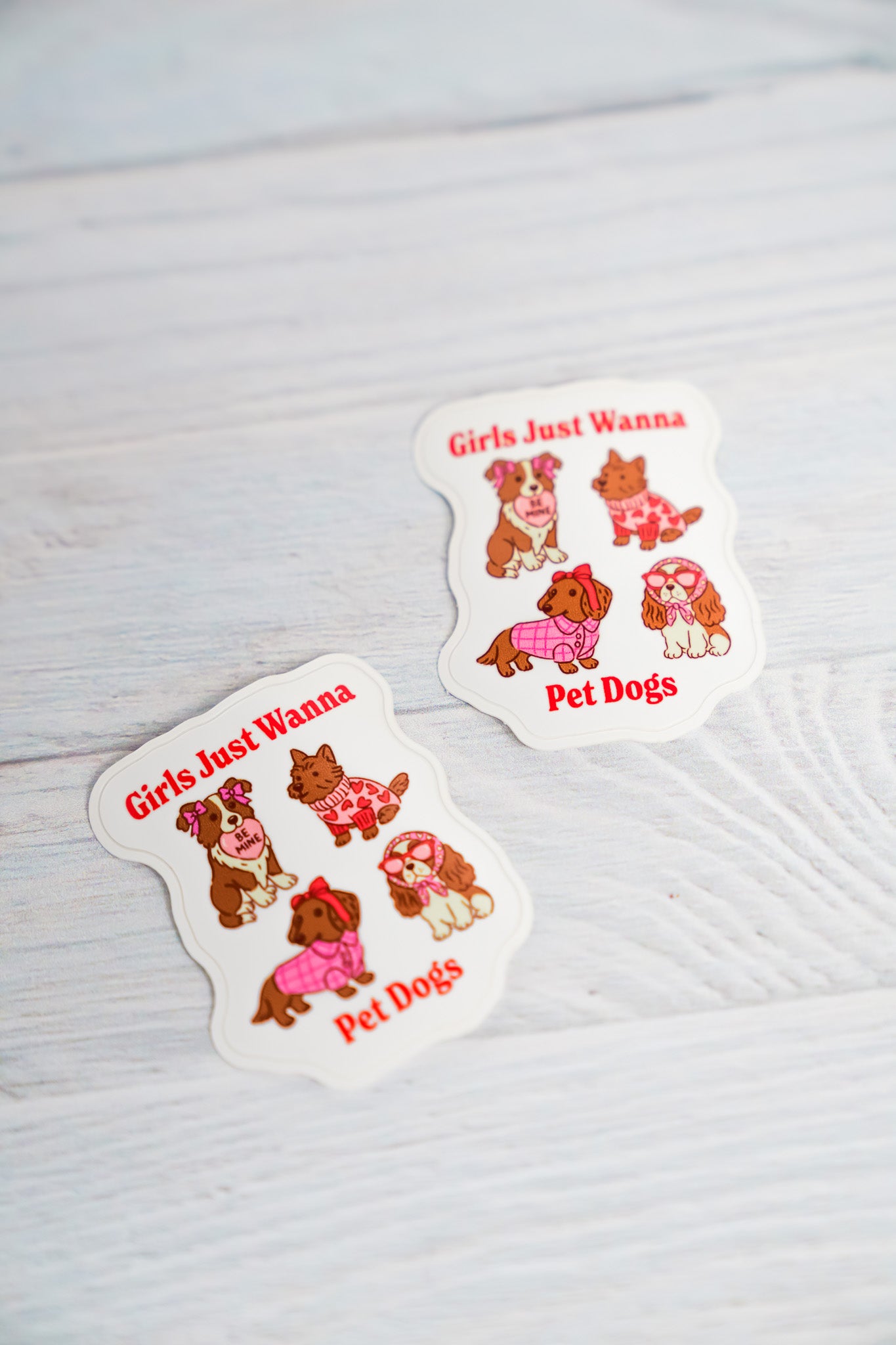 Girls Just Wanna Pet Dogs - Sticker