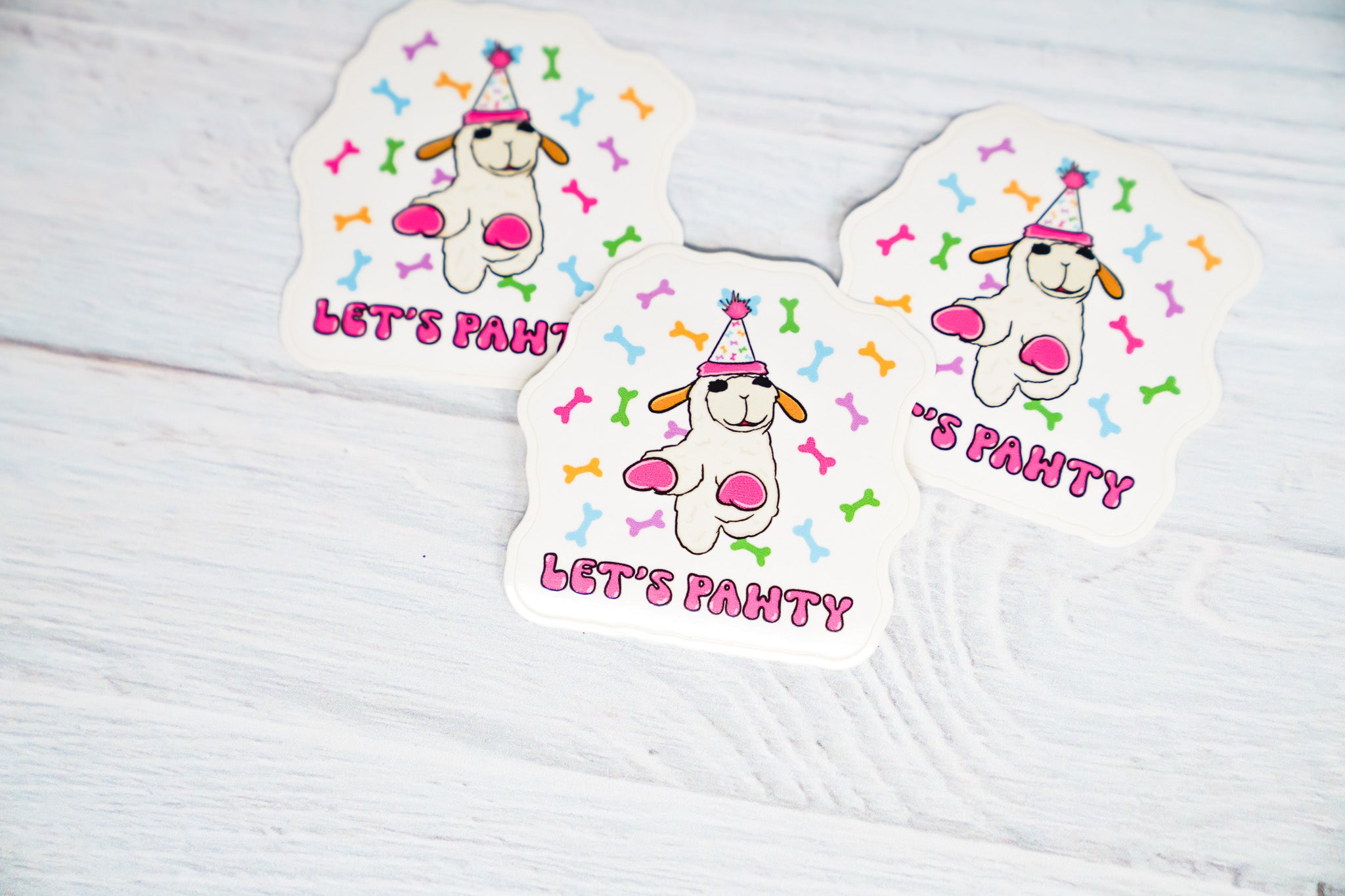 Let's Pawty - Sticker