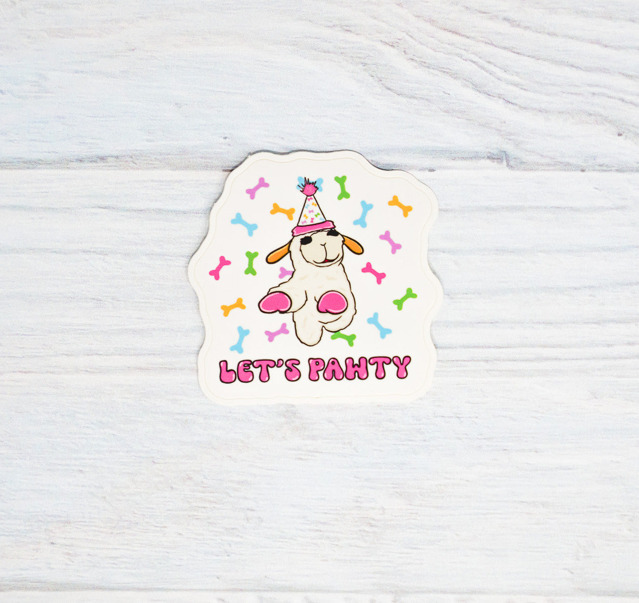 Let's Pawty - Sticker