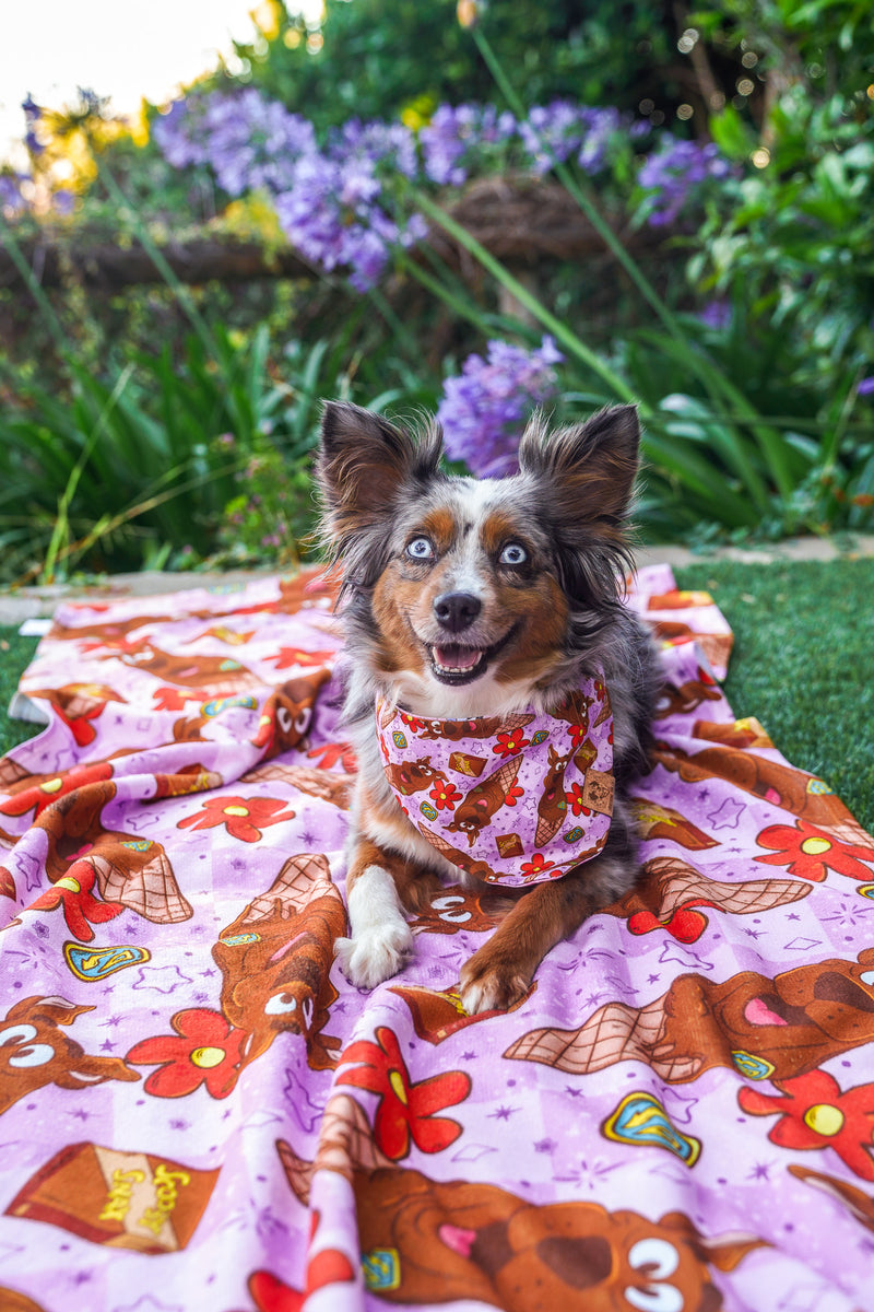 Pup Cones (Purple) - Towel