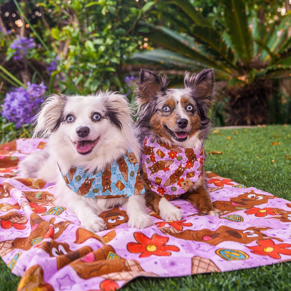 Pup Cones (Purple) - Towel