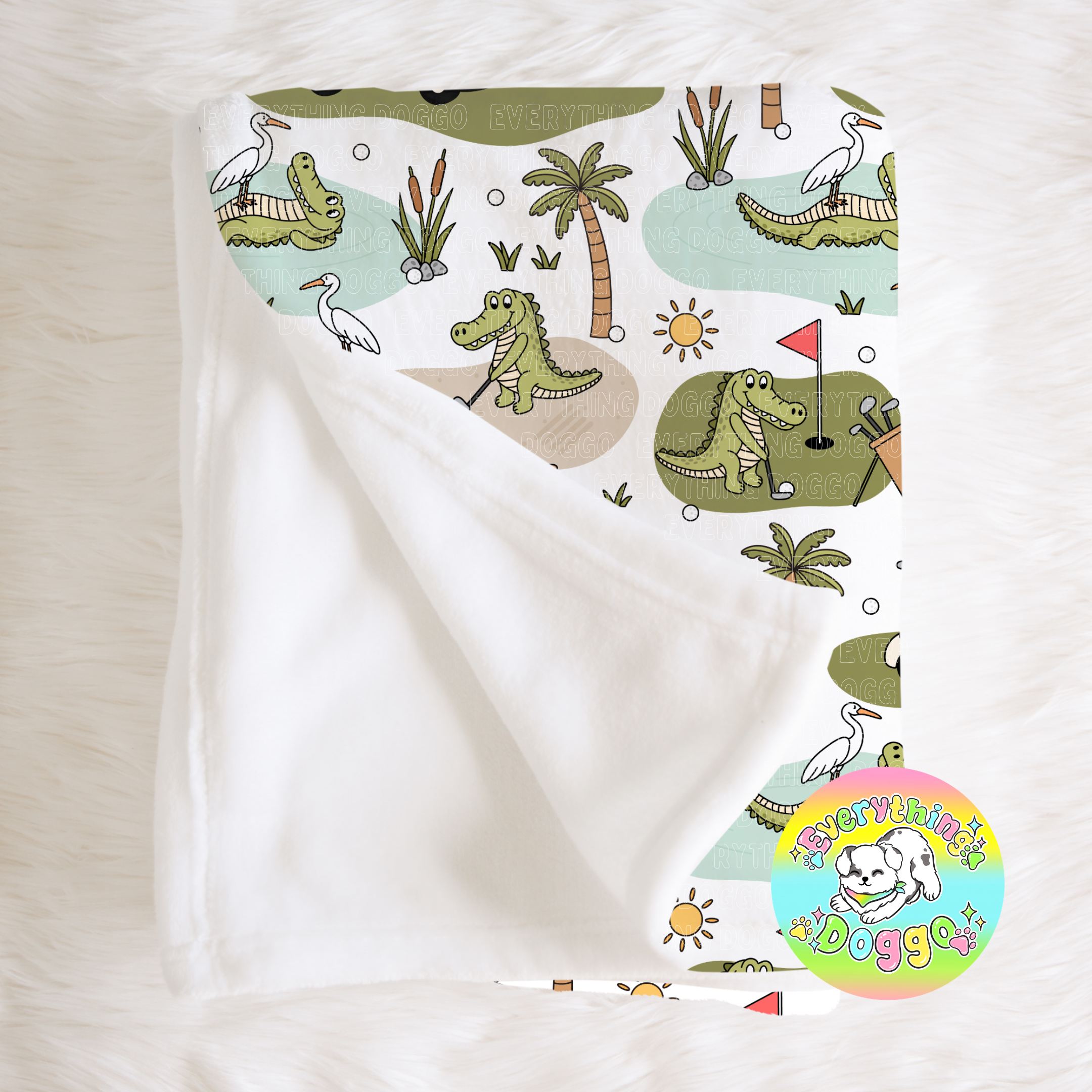 Golfing Gators - Minky Blanket
