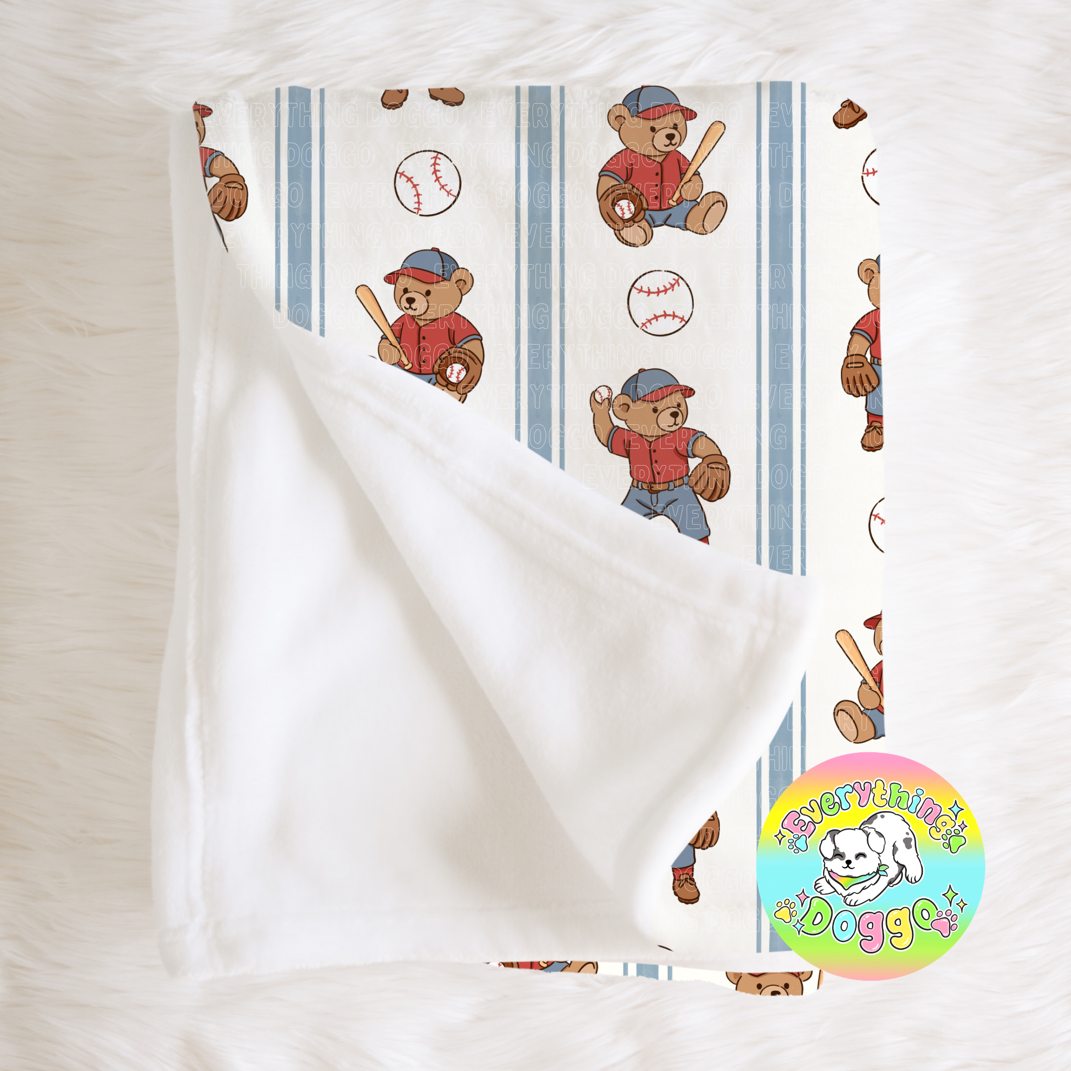 Baseball Teddies - Minky Blanket