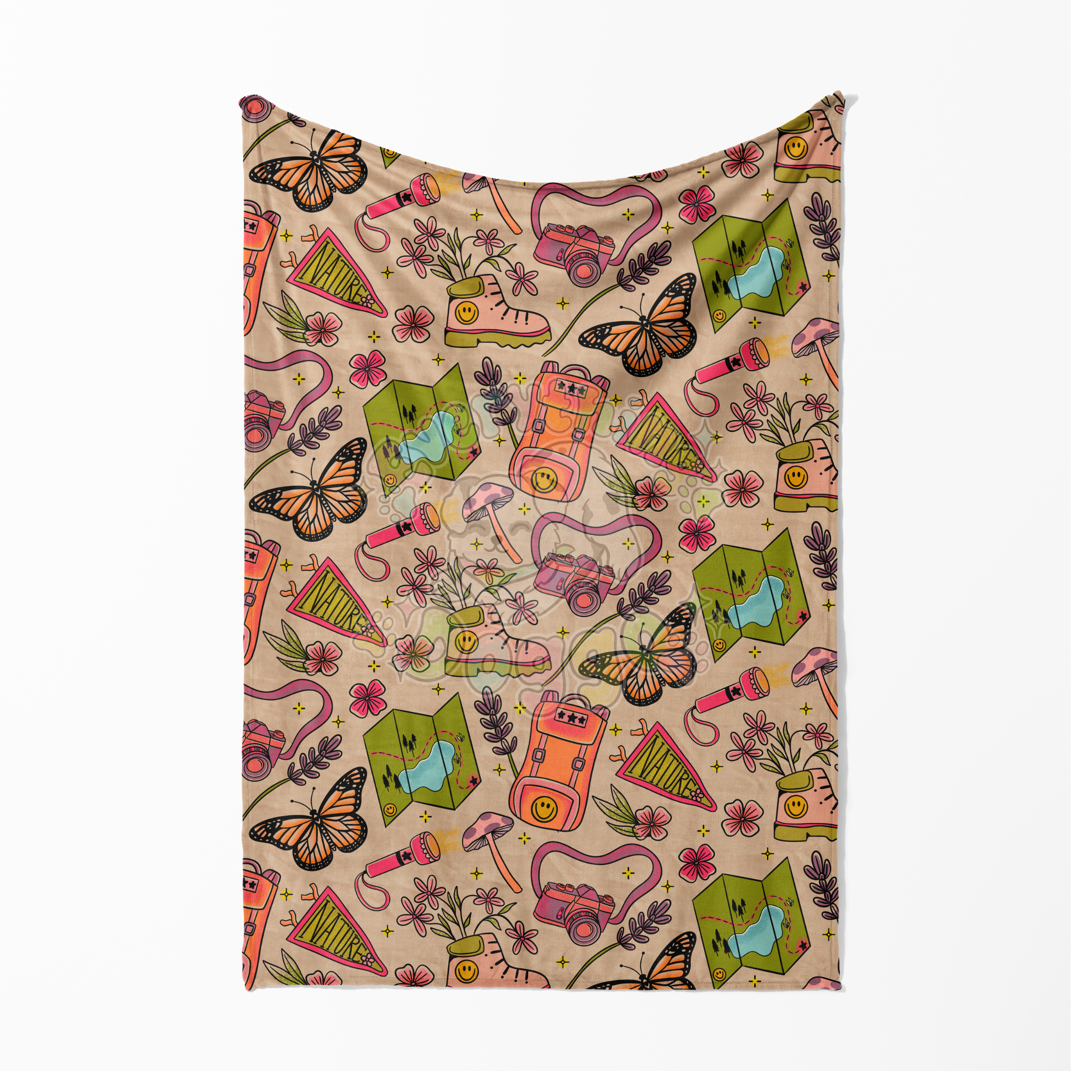 Camp Meadow - Minky Blanket