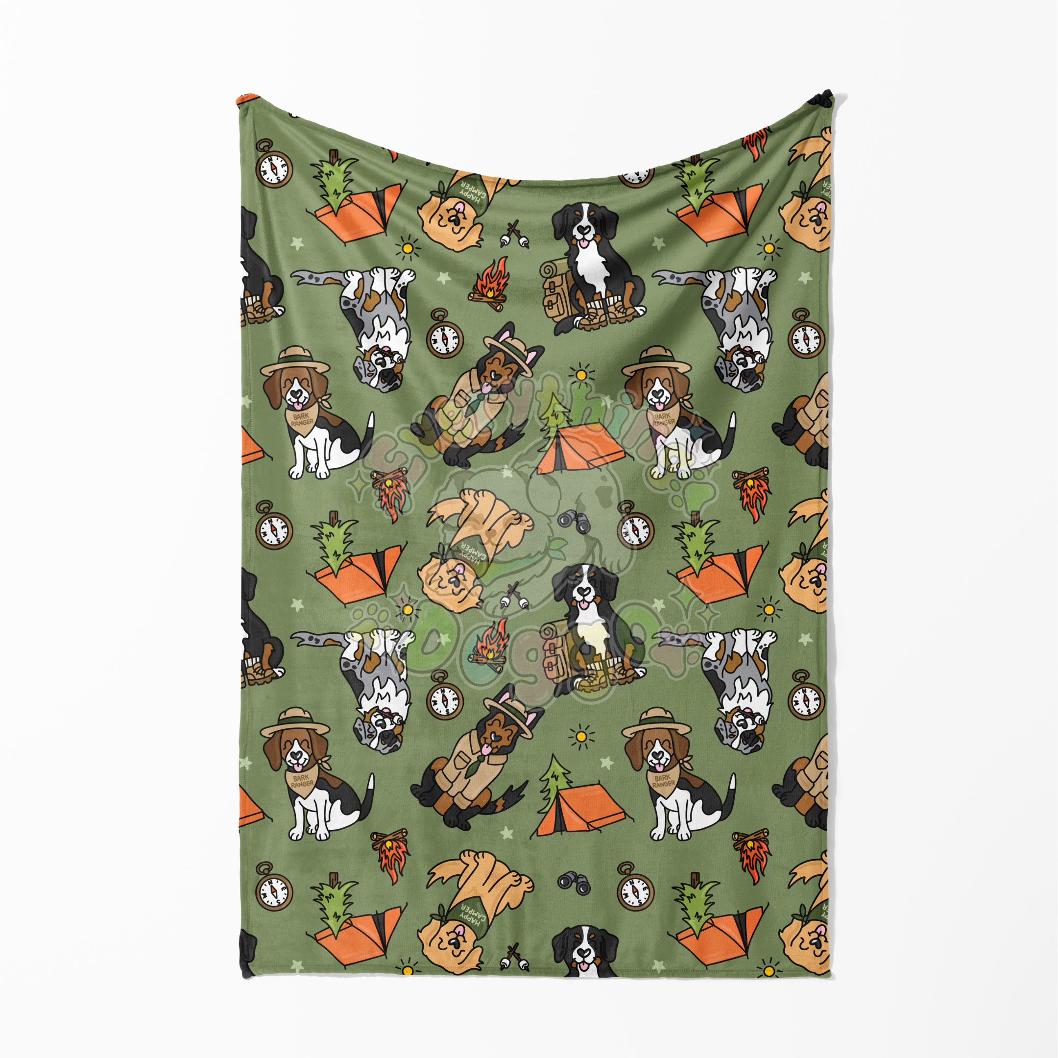 Hiking Dogs - Minky Blanket