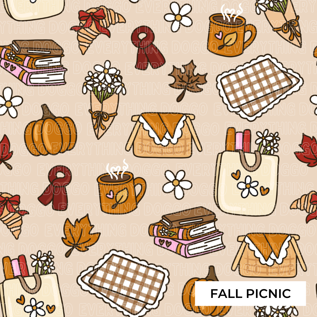 Fall Picnic -  Bandana (Reversible)