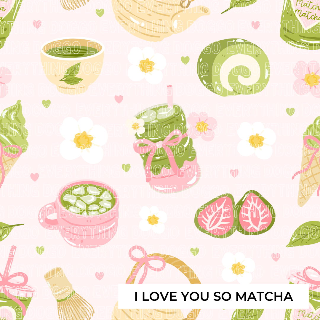 I Love You So Matcha -  Bandana