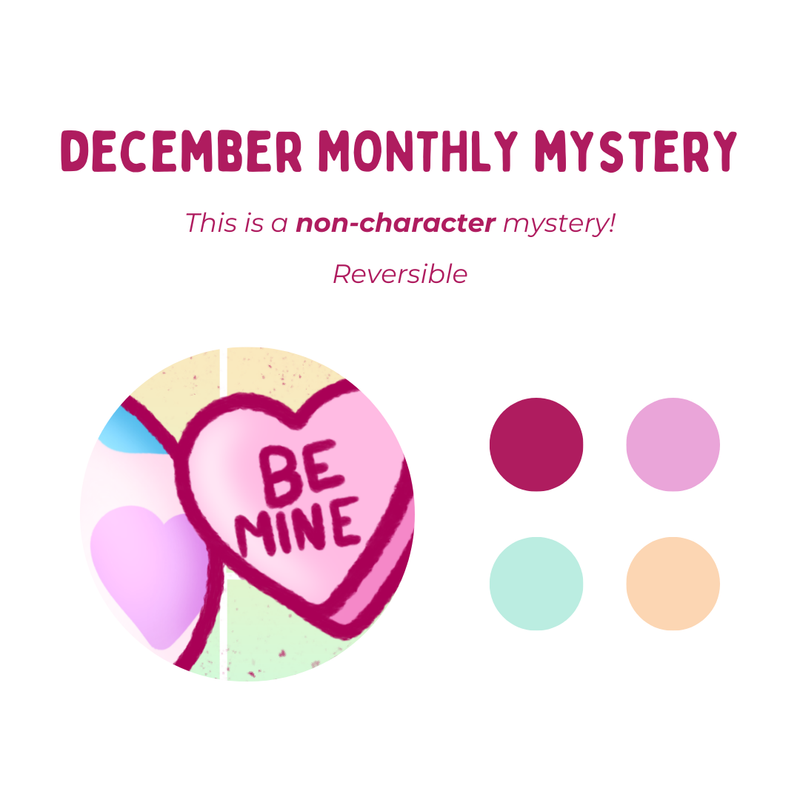 Candy Heart Cows (December Monthly Mystery) - Bow