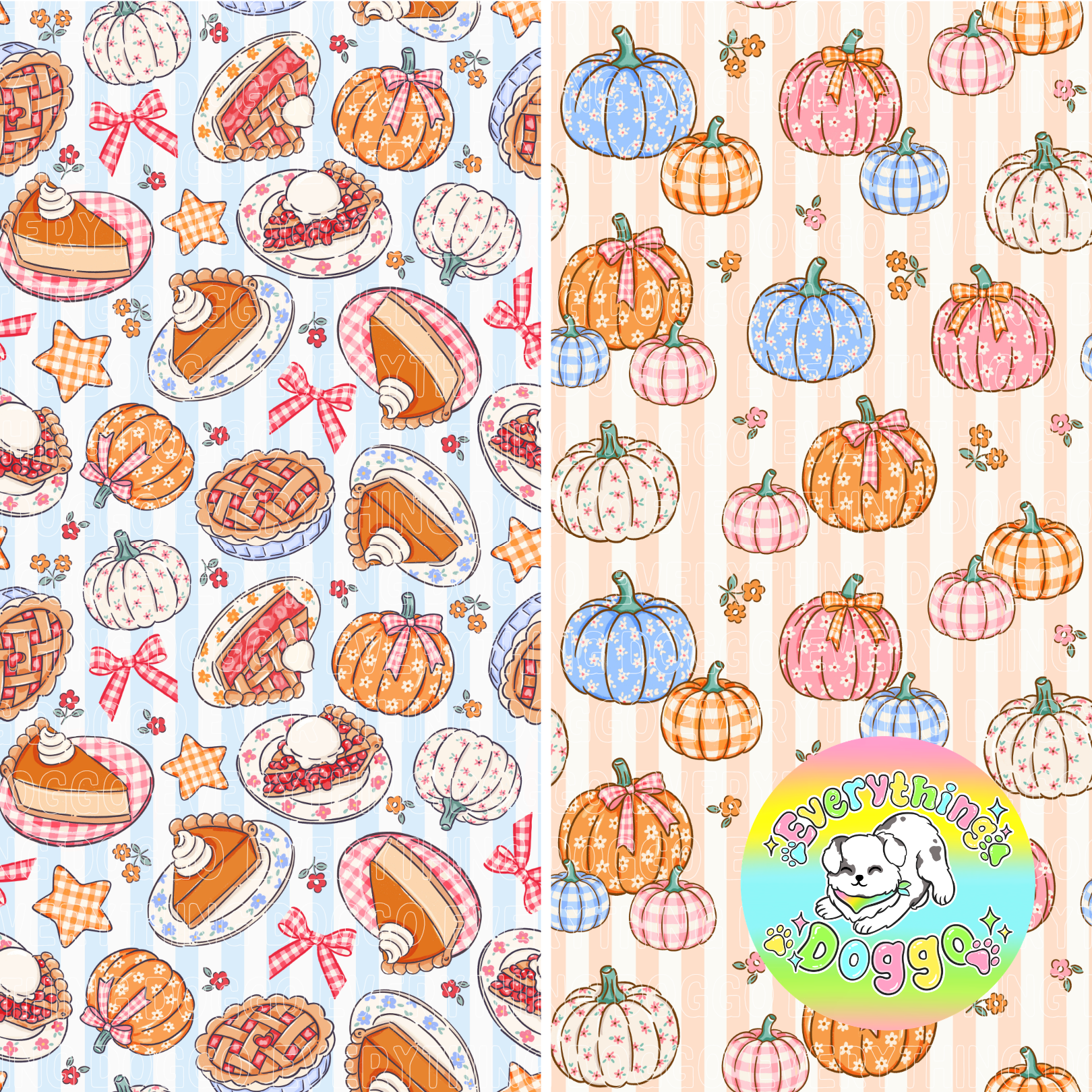 Pumpkin Picnic - Bandana (Reversible)