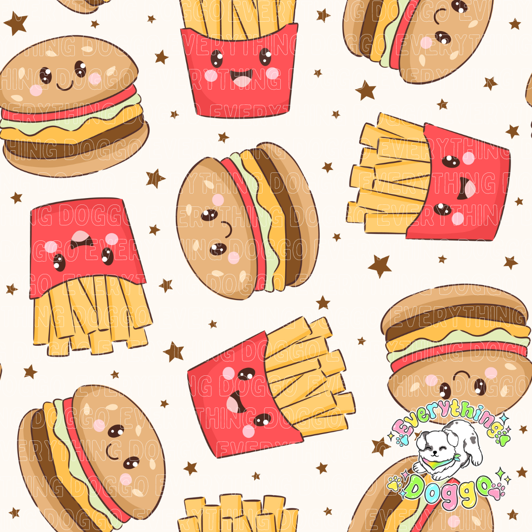 Kawaii Burgers and Fries - Bandana