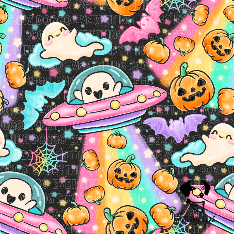 Pumpkin Rainbow Abduction - Bandana