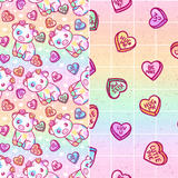 Candy Heart Cows (December Monthly Mystery) - Bandana