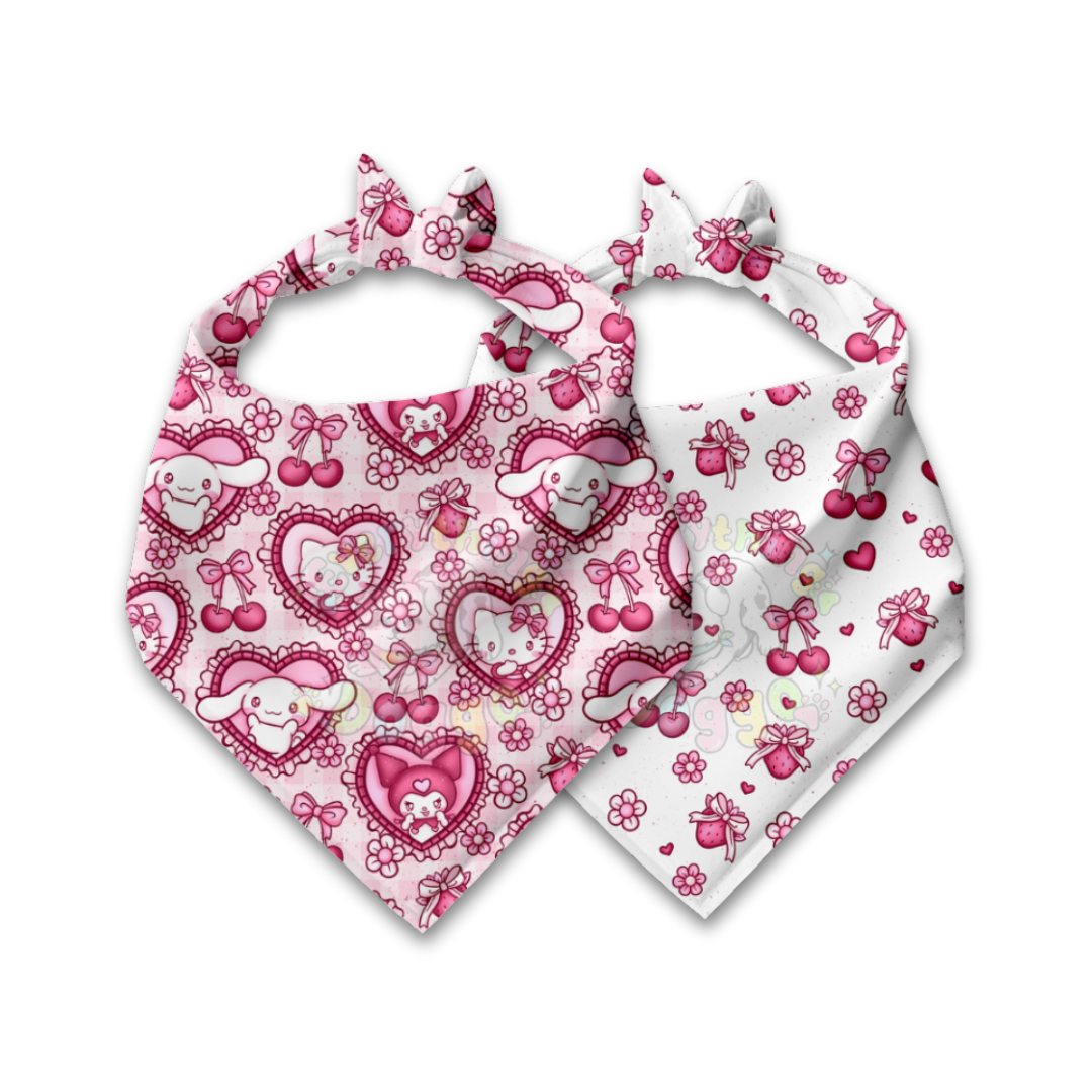 Vintage Kitty Coquette - Bandana (Reversible)