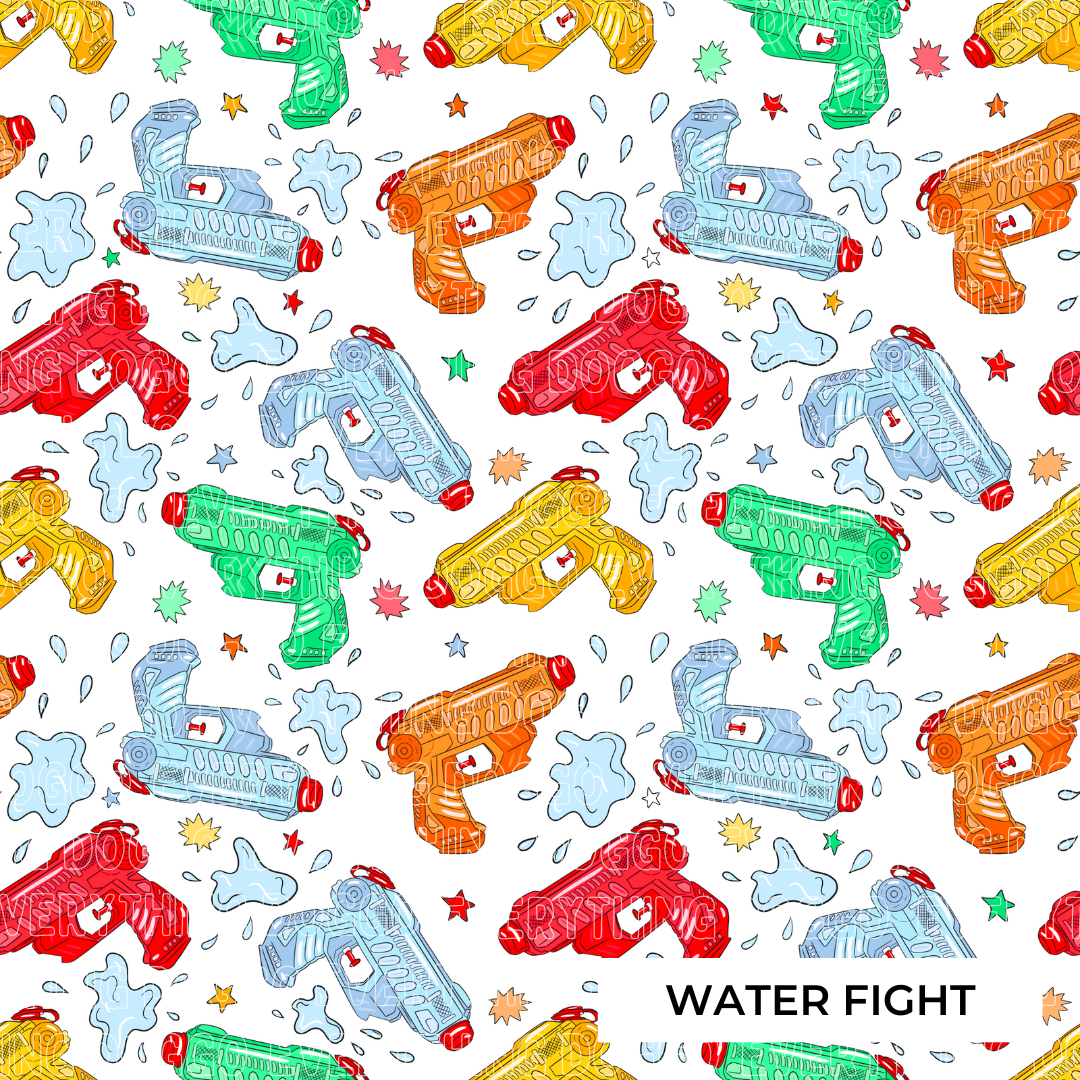 Water Fight - Active Snap On Bandana (Reversible)