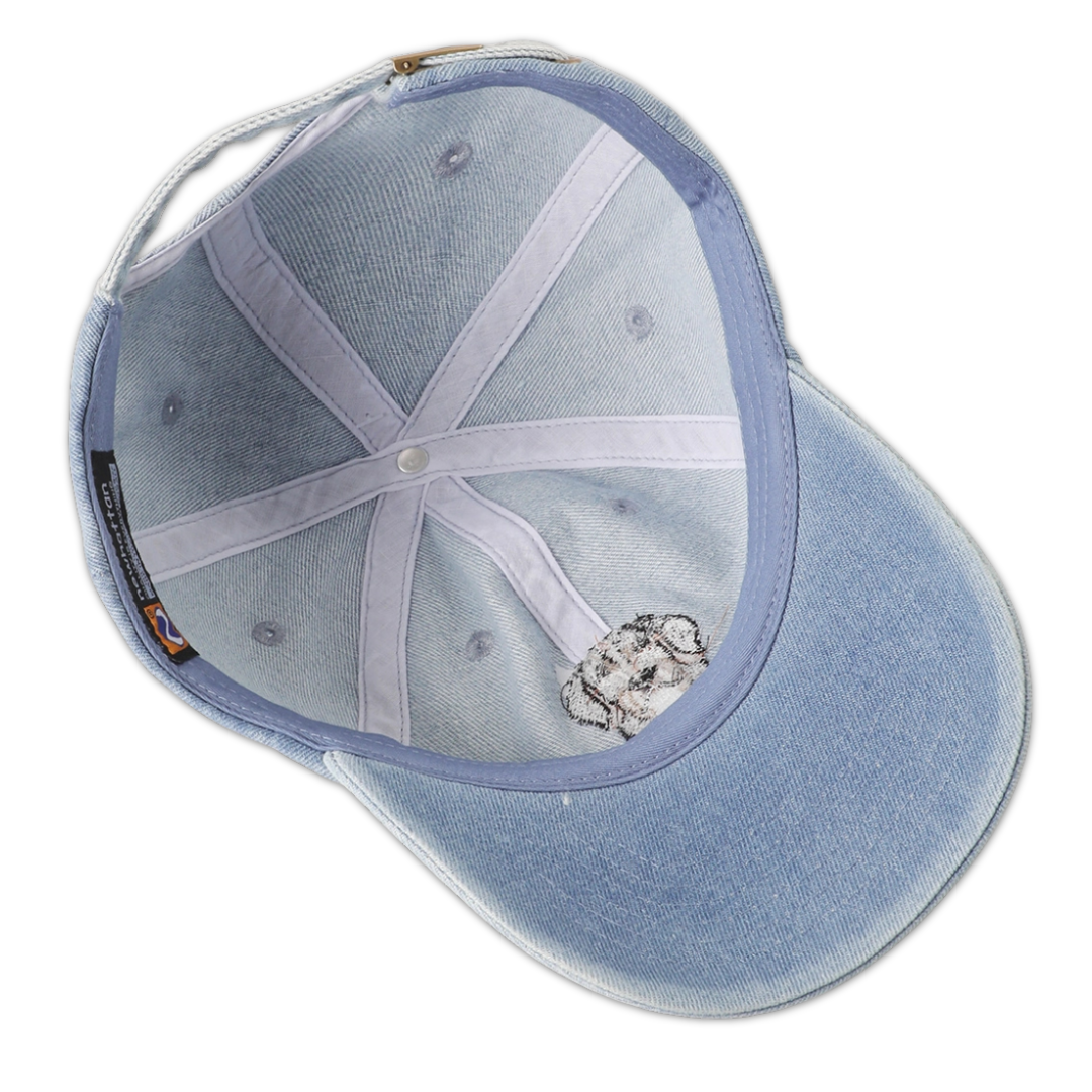 Bernese Mountain Dog Embroidered Denim Baseball Cap