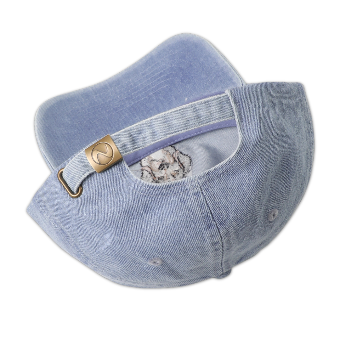 Bernese Mountain Dog Embroidered Denim Baseball Cap