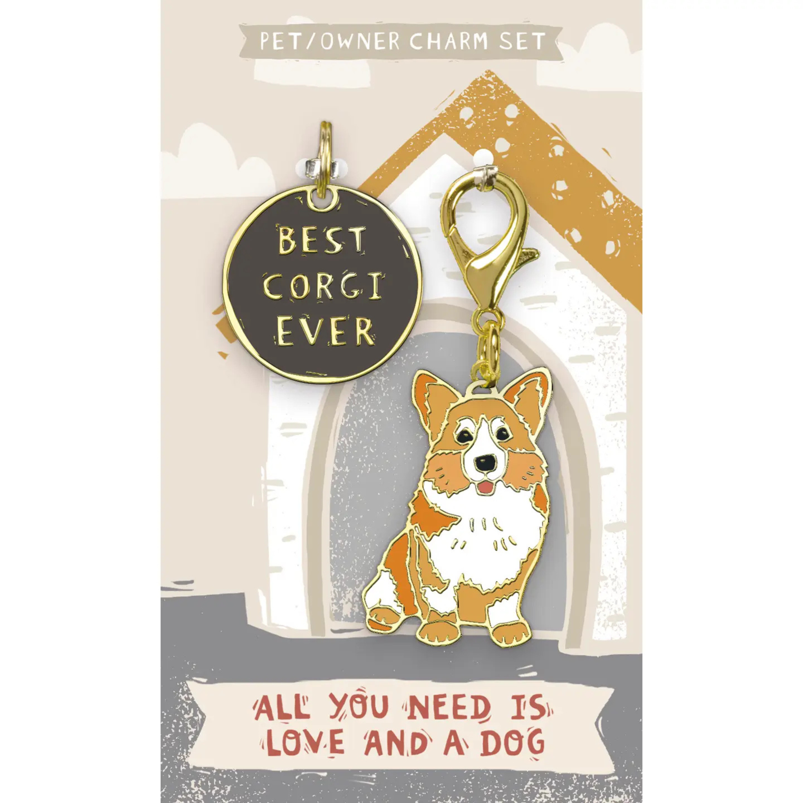 Best Corgi Ever Charm Set