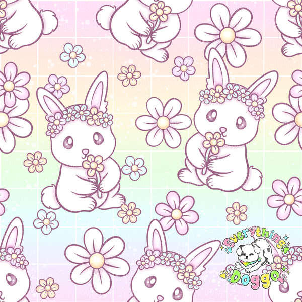 Flower Bunnies - Bandana