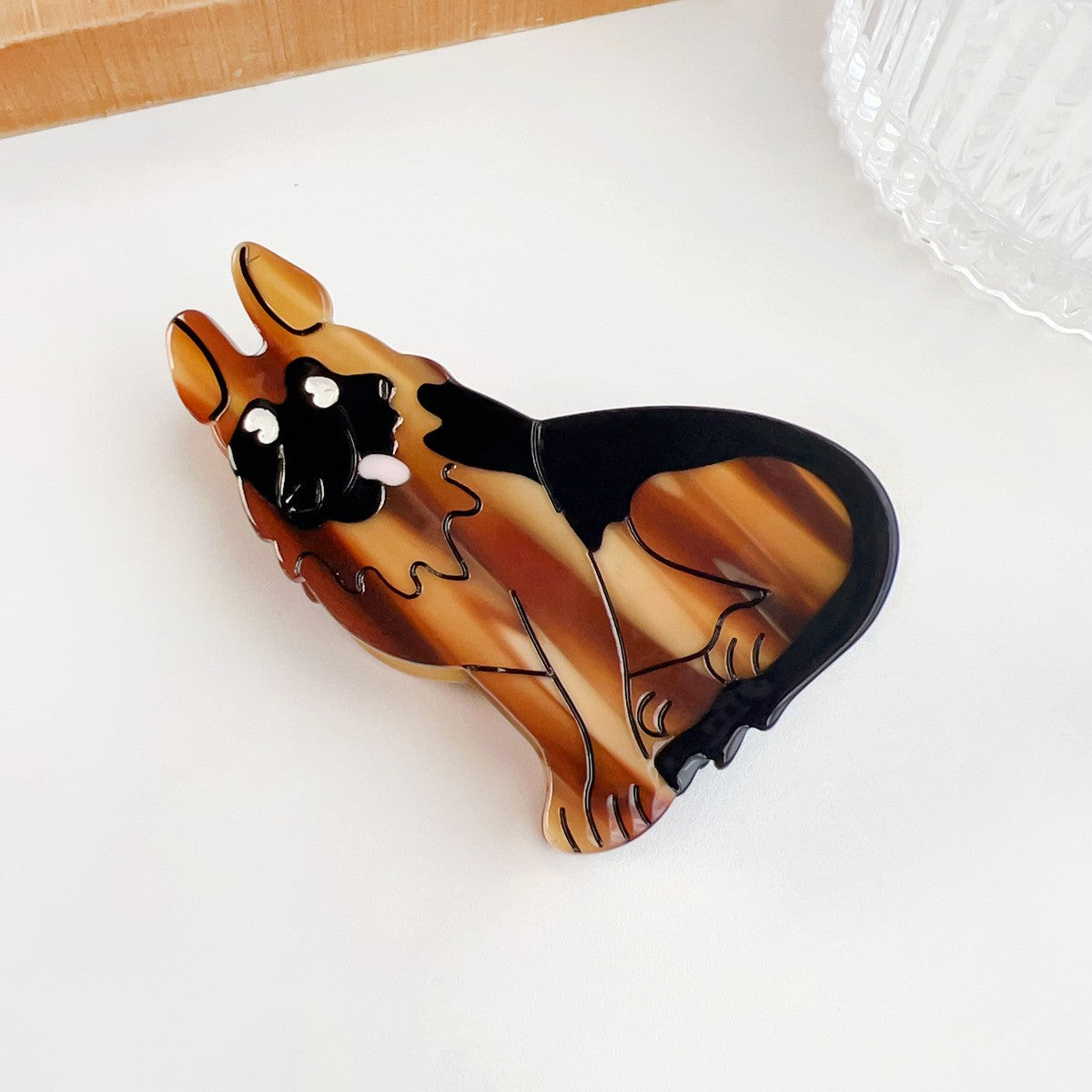 German Shepherd Hair Claw Clip