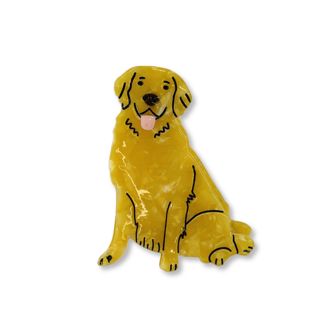 Golden Retriever Hair Claw Clip