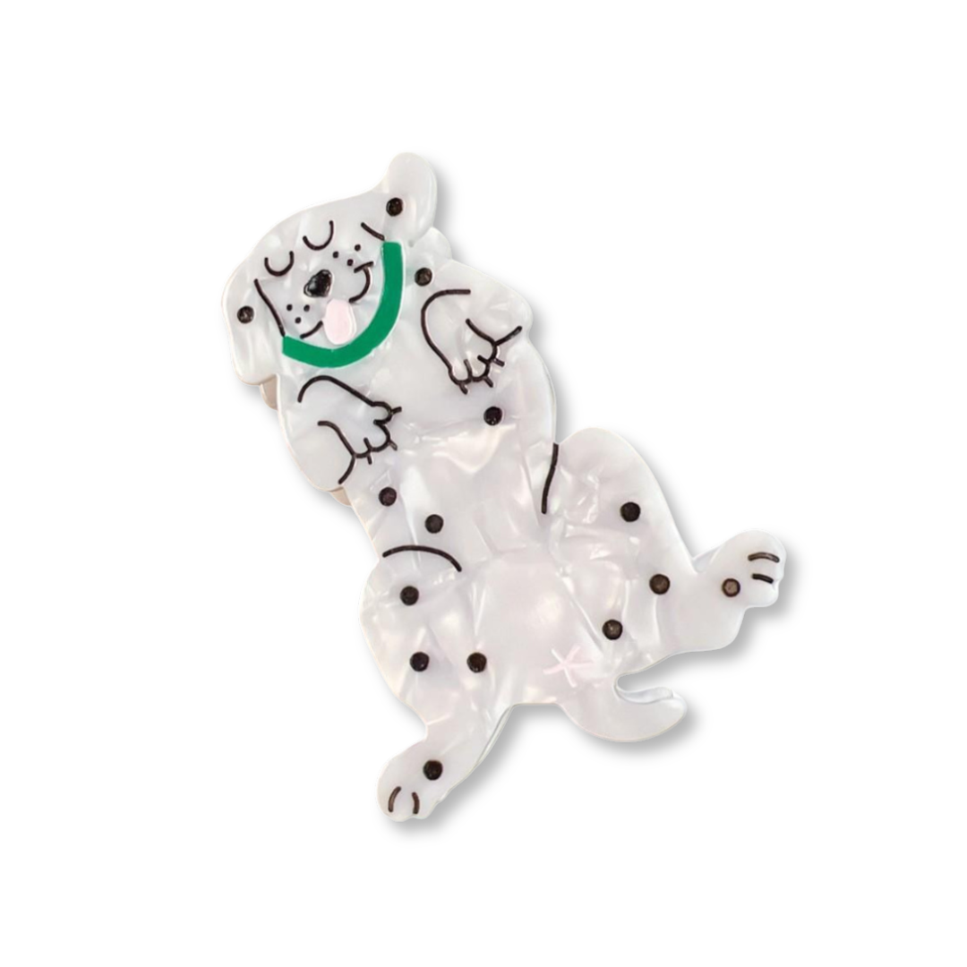 Spotted Dog Hair Claw Clip