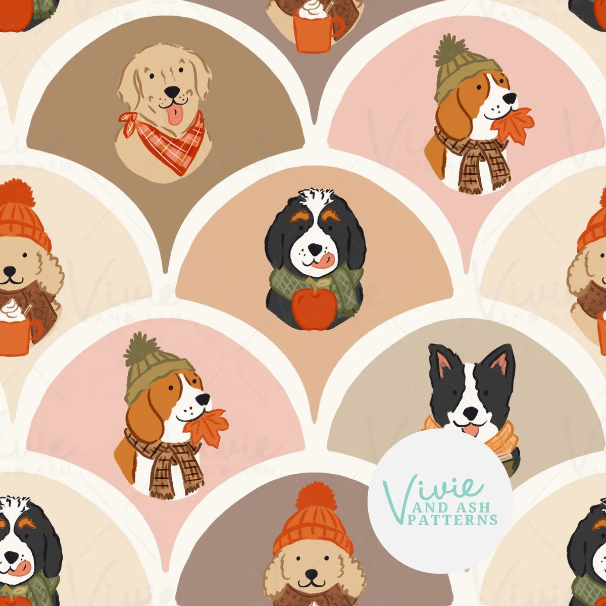 Pumpkin Pups - Active Snap On Bandana (Reversible)