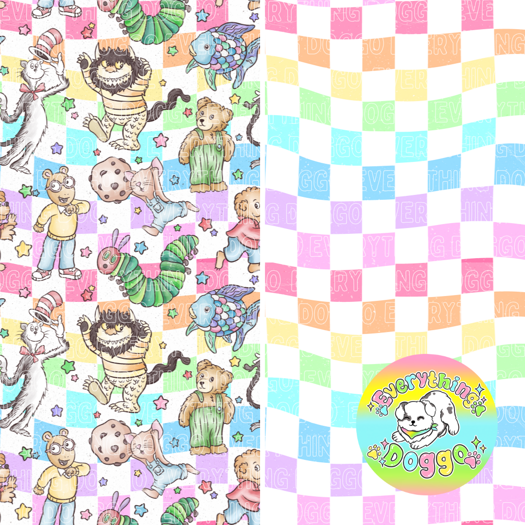 Book Friends (Rainbow) - Bandana (Reversible)