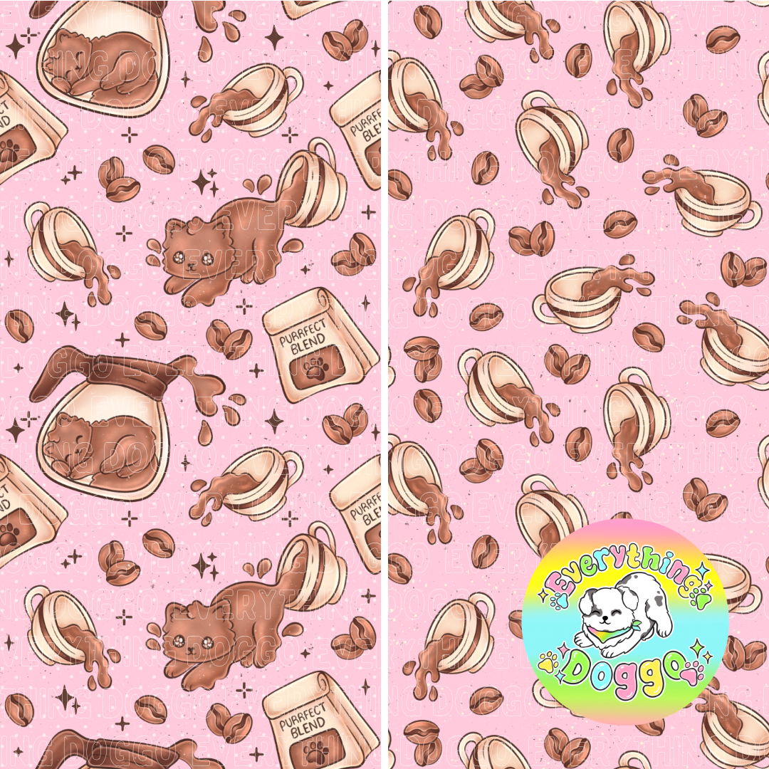 Purrfect Blend (Pink) - Bandana (Reversible)