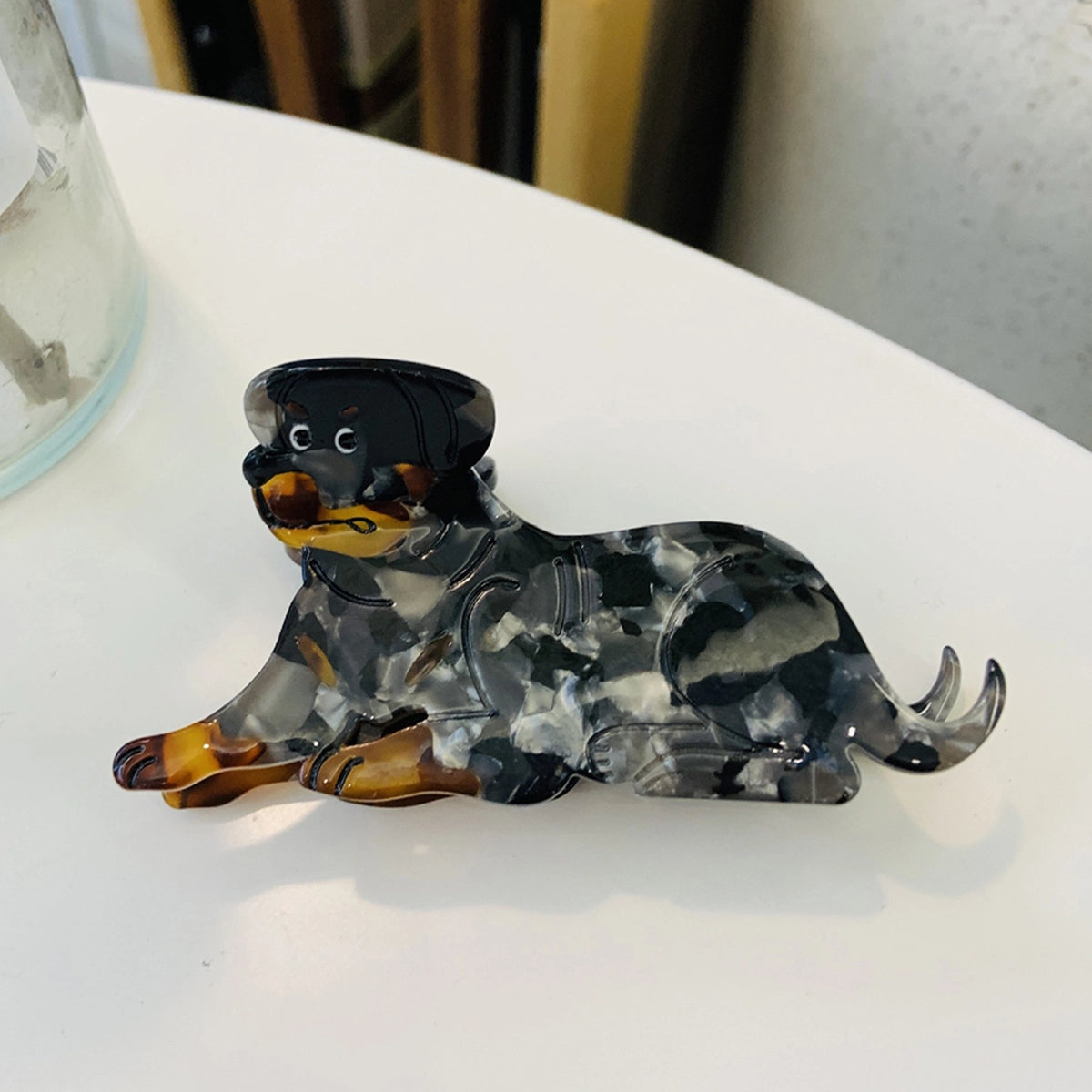 Rottweiler Hair Claw Clip