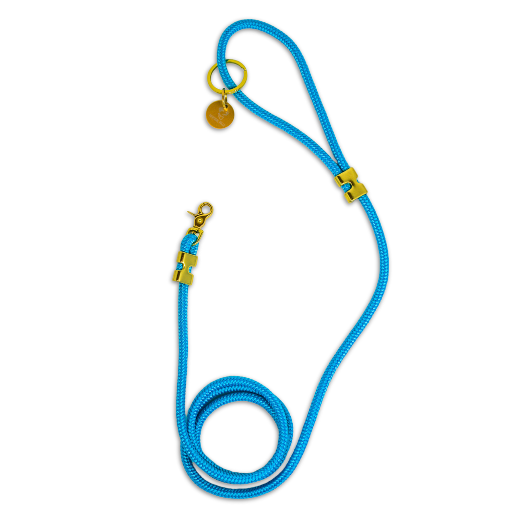 Teal Marine Rope Dog Leash
