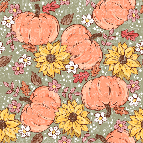 Sunflower Pumpkins - Bandana