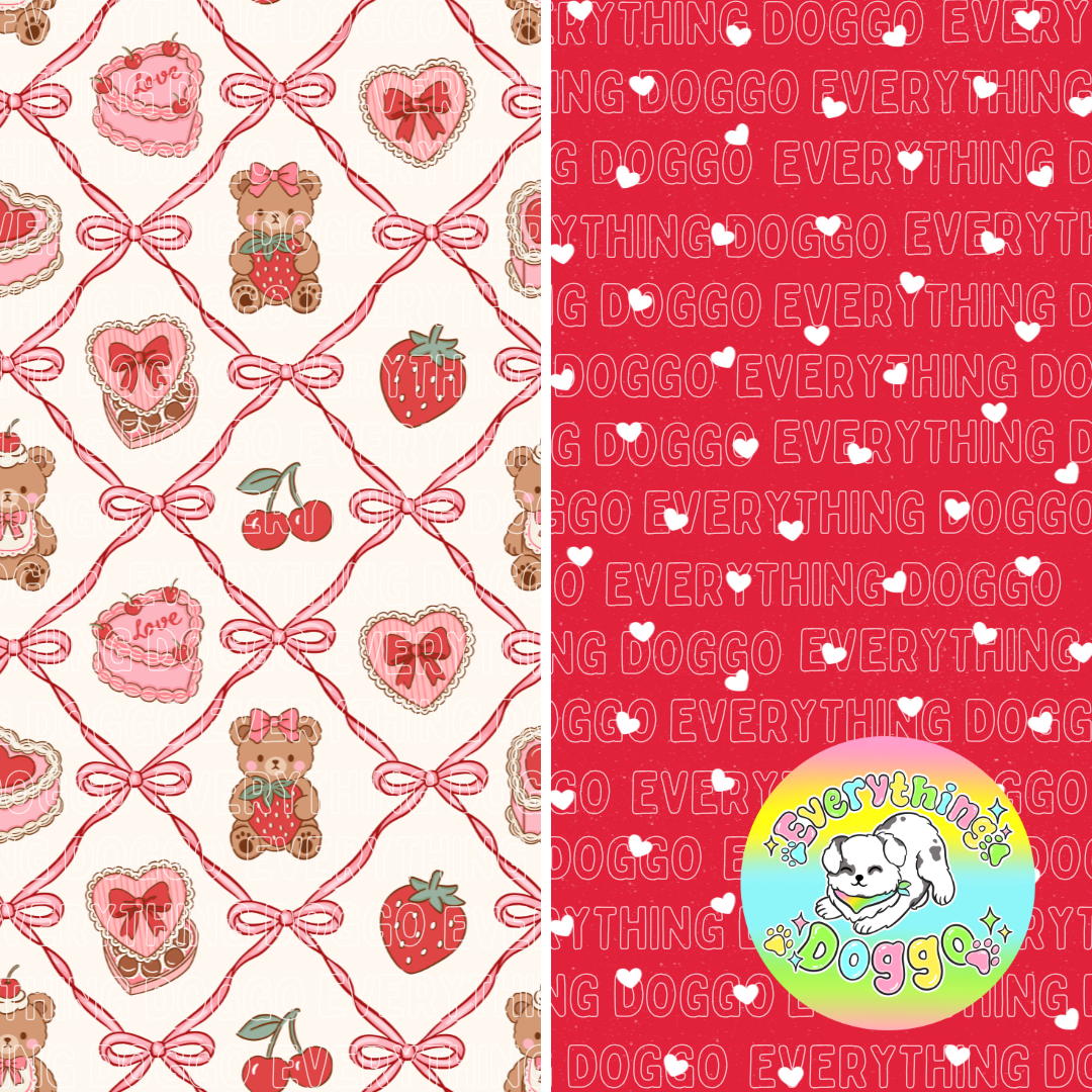 Coquette Valentine - Bandana (Reversible)