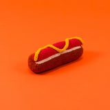 Hand Knit Hot Dog